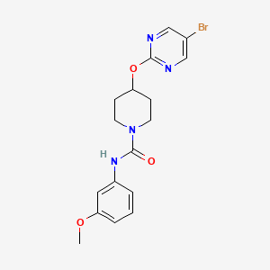 molecular formula C17H19BrN4O3 B2806052 4-(5-Bromopyrimidin-2-yl)oxy-N-(3-methoxyphenyl)piperidine-1-carboxamide CAS No. 2380080-61-3