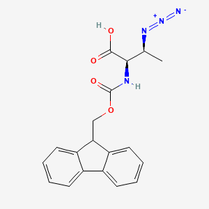 molecular formula C19H18N4O4 B2806058 (2R,3S)-(Fmoc-氨基)-3-叠氮丁酸 CAS No. 1932349-21-7