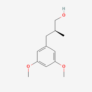 molecular formula C12H18O3 B2806062 (2S)-3-(3,5-Dimethoxyphenyl)-2-methylpropan-1-ol CAS No. 187084-05-5