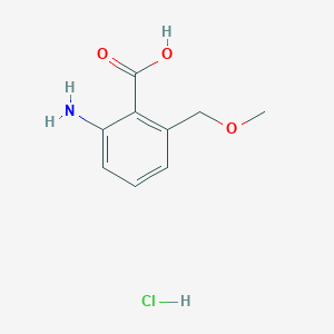 molecular formula C9H12ClNO3 B2806067 2-Amino-6-(methoxymethyl)benzoic acid hydrochloride CAS No. 2288710-23-4