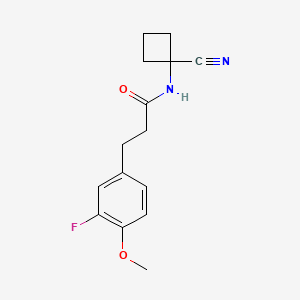 N-(1-cyanocyclobutyl)-3-(3-fluoro-4-methoxyphenyl)propanamide