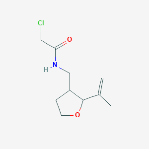 2-Chloro-N-[(2-prop-1-en-2-yloxolan-3-yl)methyl]acetamide