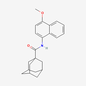 molecular formula C22H25NO2 B2806082 N-(4-甲氧基萘-1-基)金刚烷-1-甲酰胺 CAS No. 313550-19-5