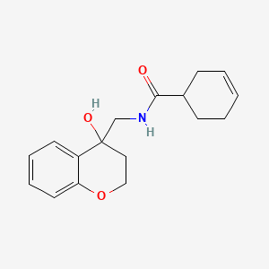 molecular formula C17H21NO3 B2806093 N-((4-hydroxychroman-4-yl)methyl)cyclohex-3-enecarboxamide CAS No. 1396803-52-3