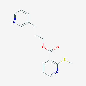 3-(Pyridin-3-yl)propyl 2-(methylsulfanyl)pyridine-3-carboxylate