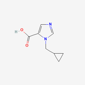 molecular formula C8H10N2O2 B2806099 1-(Cyclopropylmethyl)-1H-imidazole-5-carboxylic acid CAS No. 1707367-62-1