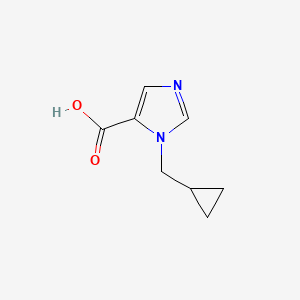 molecular formula C8H10N2O2 B2806099 1-(环丙基甲基)-1H-咪唑-5-甲酸 CAS No. 1707367-62-1