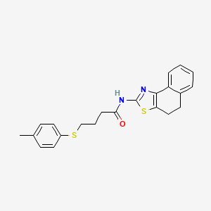 molecular formula C22H22N2OS2 B2806107 N-(4,5-dihydronaphtho[1,2-d]thiazol-2-yl)-4-(p-tolylthio)butanamide CAS No. 923103-81-5