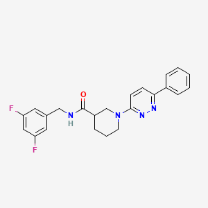 molecular formula C23H22F2N4O B2806114 N-(3,5-difluorobenzyl)-1-(6-phenylpyridazin-3-yl)piperidine-3-carboxamide CAS No. 1251624-07-3