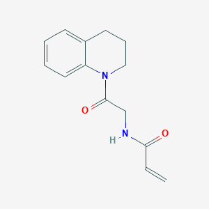 molecular formula C14H16N2O2 B2806115 N-[2-(3,4-Dihydro-2H-quinolin-1-yl)-2-oxoethyl]prop-2-enamide CAS No. 2192395-58-5