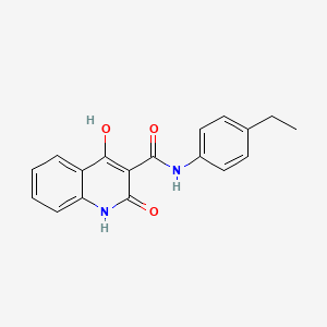 molecular formula C18H16N2O3 B2806141 N-(4-ethylphenyl)-4-hydroxy-2-oxo-1,2-dihydroquinoline-3-carboxamide CAS No. 941923-32-6