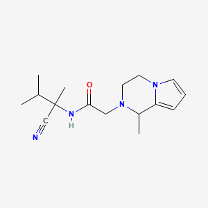 molecular formula C16H24N4O B2806142 N-(1-cyano-1,2-dimethylpropyl)-2-{1-methyl-1H,2H,3H,4H-pyrrolo[1,2-a]pyrazin-2-yl}acetamide CAS No. 1223515-57-8