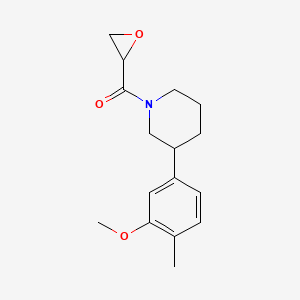 [3-(3-Methoxy-4-methylphenyl)piperidin-1-yl]-(oxiran-2-yl)methanone