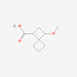 molecular formula C9H14O3 B2806153 3-甲氧基螺[3.3]庚烷-1-羧酸 CAS No. 1936681-53-6