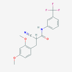 2-cyano-3-(2,4-dimethoxyphenyl)-N-[3-(trifluoromethyl)phenyl]propanamide