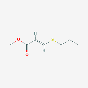 methyl 3-(propylsulfanyl)prop-2-enoate, E
