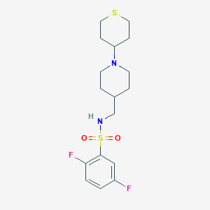 2,5-difluoro-N-((1-(tetrahydro-2H-thiopyran-4-yl)piperidin-4-yl)methyl)benzenesulfonamide