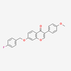 7-[(4-Fluorophenyl)methoxy]-3-(4-methoxyphenyl)chromen-4-one