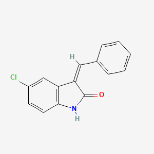 molecular formula C15H10ClNO B2806193 (3Z)-3-benzylidene-5-chloro-1H-indol-2-one CAS No. 387342-89-4