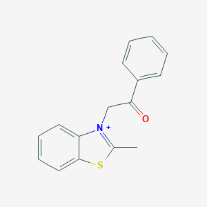 2-(2-Methyl-1,3-benzothiazol-3-ium-3-yl)-1-phenylethanone