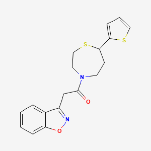 2-(Benzo[d]isoxazol-3-yl)-1-(7-(thiophen-2-yl)-1,4-thiazepan-4-yl)ethanone