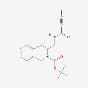 Tert-butyl 3-[(but-2-ynoylamino)methyl]-3,4-dihydro-1H-isoquinoline-2-carboxylate