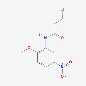 molecular formula C10H11ClN2O4 B2806219 3-chloro-N-(2-methoxy-5-nitrophenyl)propanamide CAS No. 90794-82-4