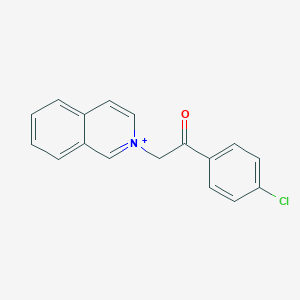 molecular formula C17H13ClNO+ B280623 2-[2-(4-Chlorophenyl)-2-oxoethyl]isoquinolinium 