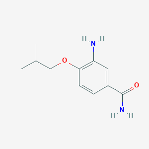 molecular formula C11H16N2O2 B2806232 3-Amino-4-(2-methylpropoxy)benzamide CAS No. 1153119-79-9