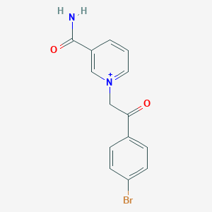 3-(Aminocarbonyl)-1-[2-(4-bromophenyl)-2-oxoethyl]pyridinium