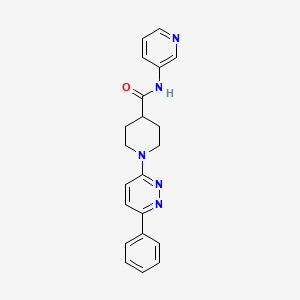 molecular formula C21H21N5O B2806241 1-(6-phenylpyridazin-3-yl)-N-(pyridin-3-yl)piperidine-4-carboxamide CAS No. 1105217-05-7