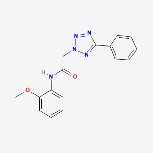 molecular formula C16H15N5O2 B2806243 N-(2-methoxyphenyl)-2-(5-phenyltetrazol-2-yl)acetamide CAS No. 337503-17-0