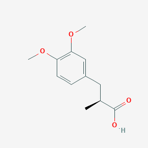 molecular formula C12H16O4 B2806254 [S,(+)]-2-(3,4-Dimethoxybenzyl)propionic acid CAS No. 7306-32-3