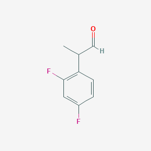 molecular formula C9H8F2O B2806256 2-(2,4-Difluorophenyl)propanal CAS No. 1494406-28-8