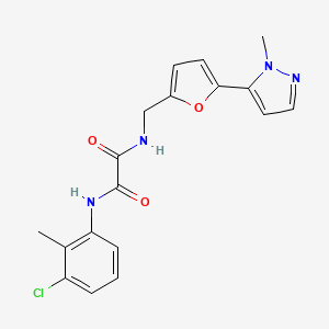 N'-(3-chloro-2-methylphenyl)-N-{[5-(1-methyl-1H-pyrazol-5-yl)furan-2-yl]methyl}ethanediamide