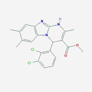 Methyl 4-(2,3-dichlorophenyl)-2,7,8-trimethyl-1,4-dihydropyrimido[1,2-a]benzimidazole-3-carboxylate