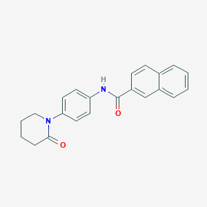 molecular formula C22H20N2O2 B2806278 N-[4-(2-oxopiperidin-1-yl)phenyl]naphthalene-2-carboxamide CAS No. 941978-35-4