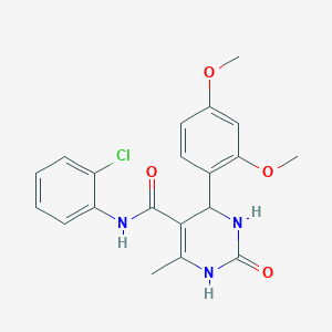 molecular formula C20H20ClN3O4 B2806282 N-(2-chlorophenyl)-4-(2,4-dimethoxyphenyl)-6-methyl-2-oxo-1,2,3,4-tetrahydropyrimidine-5-carboxamide CAS No. 421575-72-6