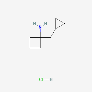 1-(Cyclopropylmethyl)cyclobutan-1-amine;hydrochloride