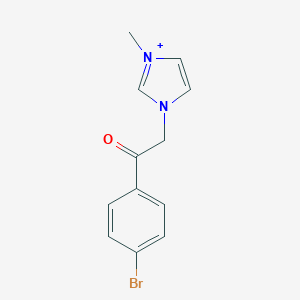 molecular formula C12H12BrN2O+ B280630 3-[2-(4-bromophenyl)-2-oxoethyl]-1-methyl-1H-imidazol-3-ium 