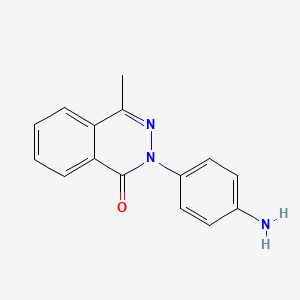 molecular formula C15H13N3O B2806302 2-(4-Amino-phenyl)-4-methyl-2H-phthalazin-1-one CAS No. 101101-73-9