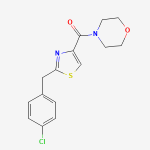 molecular formula C15H15ClN2O2S B2806303 [2-(4-Chlorobenzyl)-1,3-thiazol-4-yl](morpholino)methanone CAS No. 478030-47-6