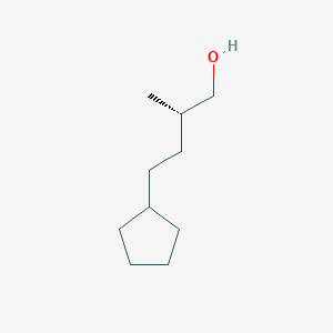 molecular formula C10H20O B2806309 (2S)-4-Cyclopentyl-2-methylbutan-1-ol CAS No. 2248201-49-0