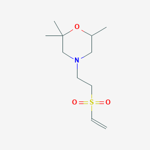 4-(2-Ethenylsulfonylethyl)-2,2,6-trimethylmorpholine