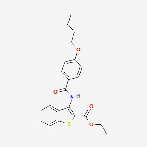 Ethyl 3-(4-butoxybenzamido)benzo[b]thiophene-2-carboxylate