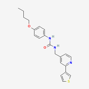 1-(4-Butoxyphenyl)-3-((2-(thiophen-3-yl)pyridin-4-yl)methyl)urea