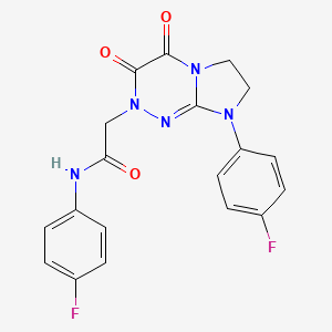 N-(4-fluorophenyl)-2-(8-(4-fluorophenyl)-3,4-dioxo-3,4,7,8-tetrahydroimidazo[2,1-c][1,2,4]triazin-2(6H)-yl)acetamide