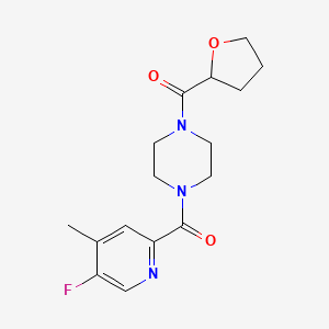 1-(5-Fluoro-4-methylpyridine-2-carbonyl)-4-(oxolane-2-carbonyl)piperazine