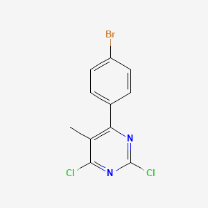 molecular formula C11H7BrCl2N2 B2806414 4-(4-溴苯基)-2,6-二氯-5-甲基嘧啶 CAS No. 1479931-46-8