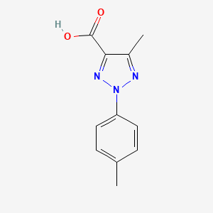 molecular formula C11H11N3O2 B2806419 5-methyl-2-(4-methylphenyl)-2H-1,2,3-triazole-4-carboxylic acid CAS No. 39657-59-5